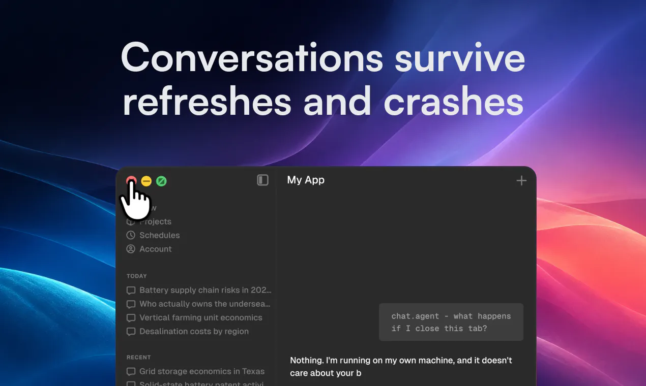 Chat Agent by Trigger.dev screenshot 3