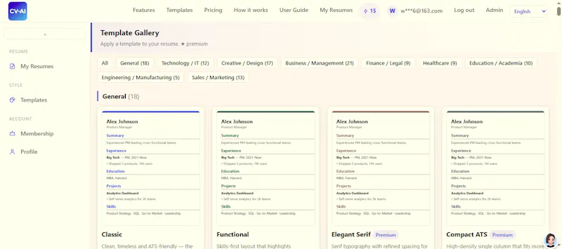 Use AI Optimize CV, ATS Check & Export screenshot 5