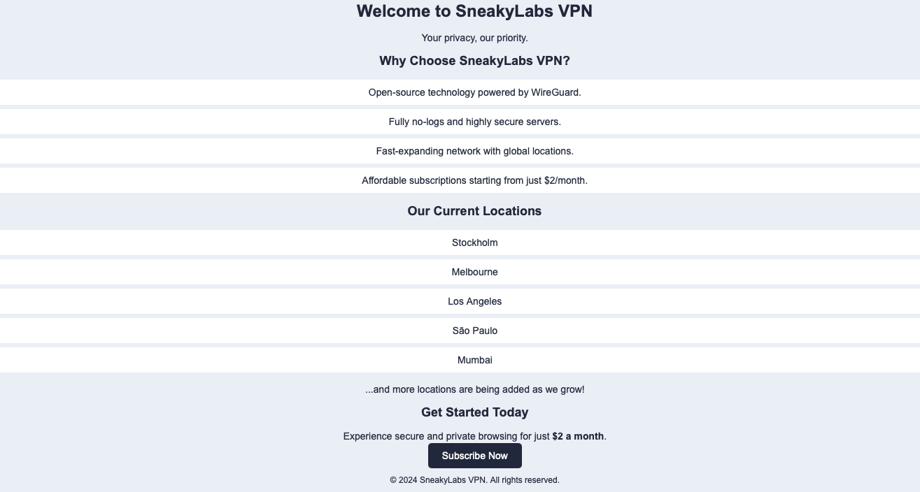 Media Sneakylabs VPN 1