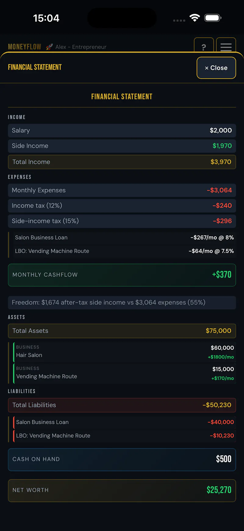 Moneyflow screenshot 3