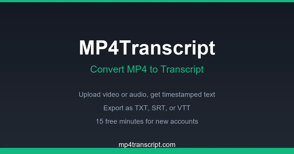 MP4Transcript gallery image