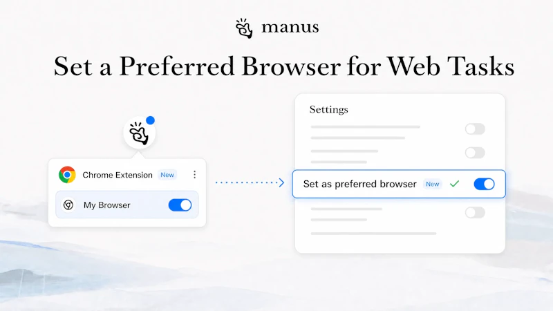 Manus Preferred Browser screenshot 1