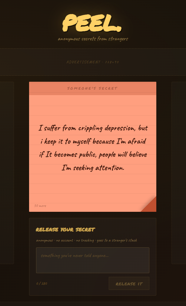 peel. - Screenshot 3 showing product features and functionality