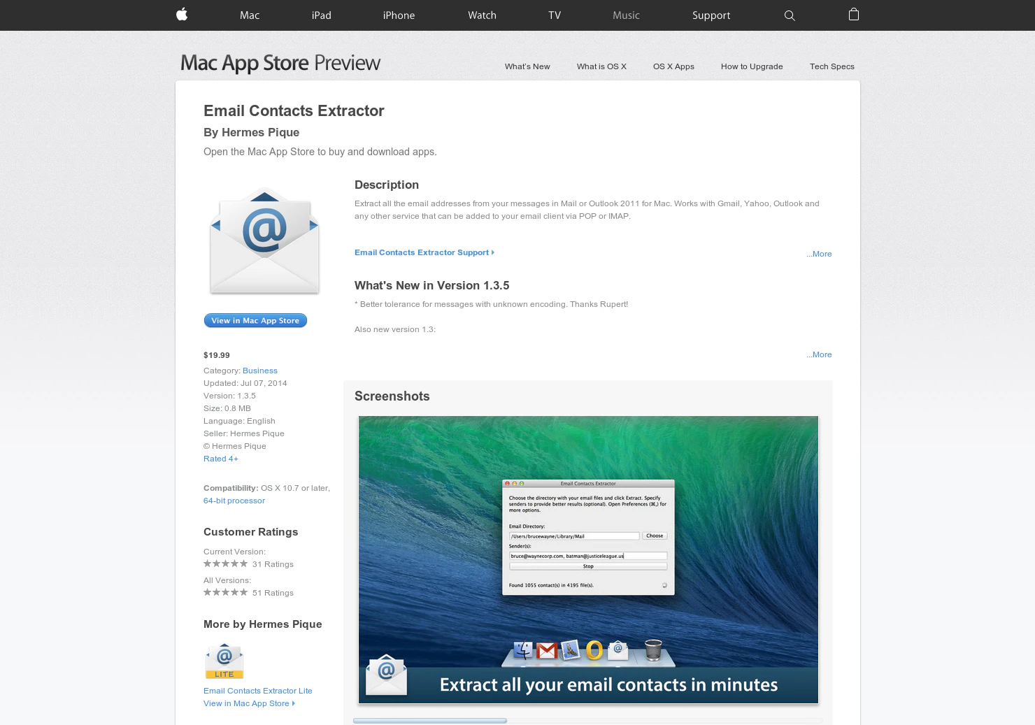 Email Contacts Extractor