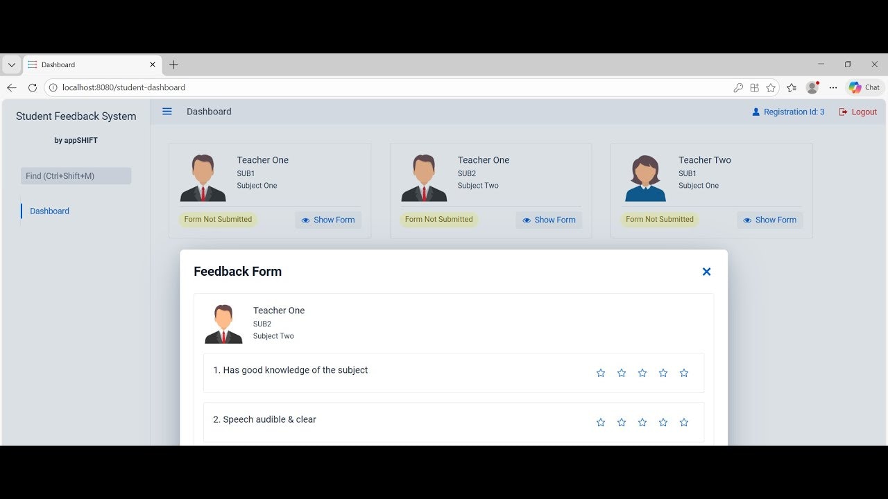 Student Feedback System gallery image