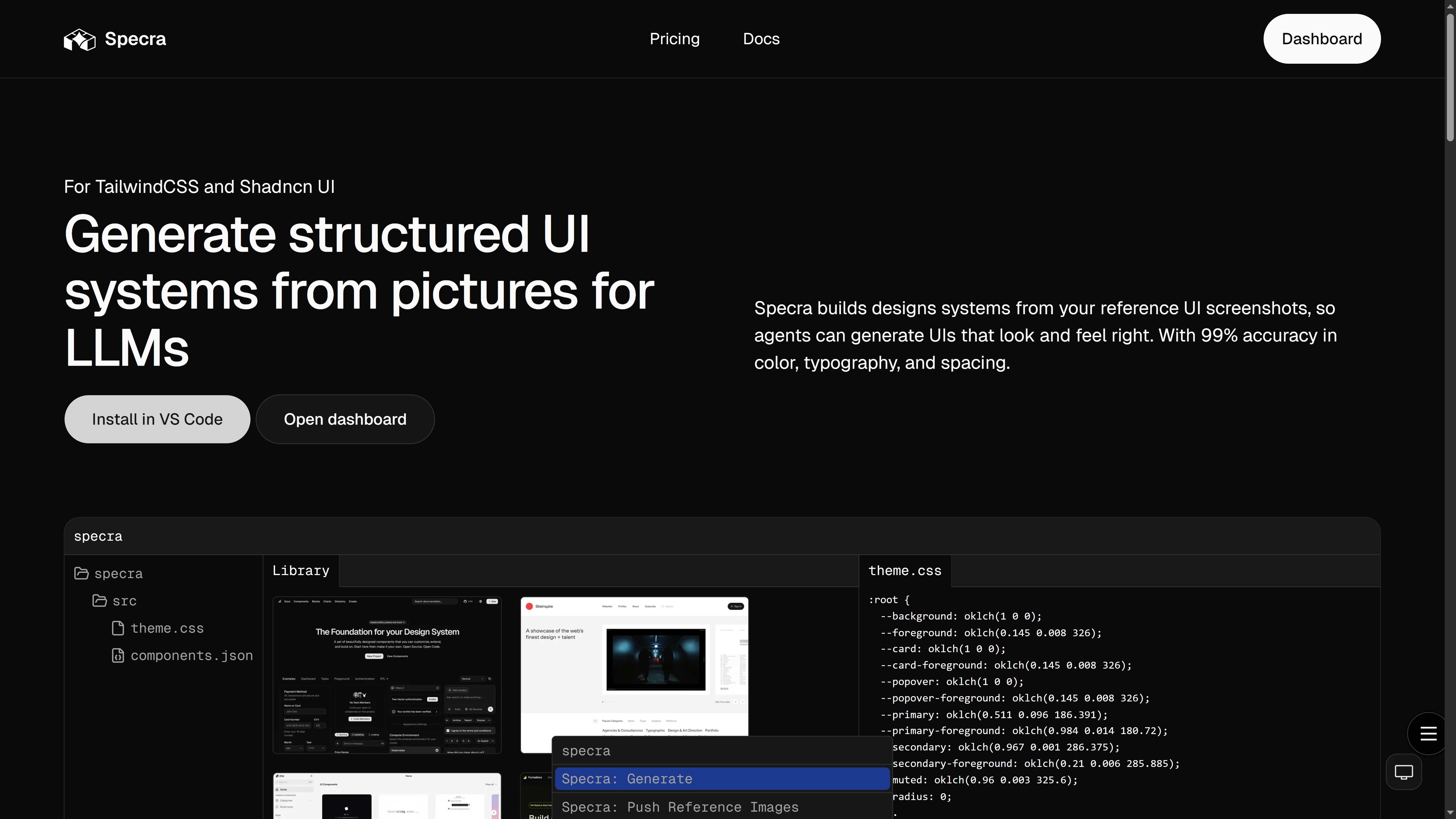 Specra - Main product screenshot demonstrating key features and user interface