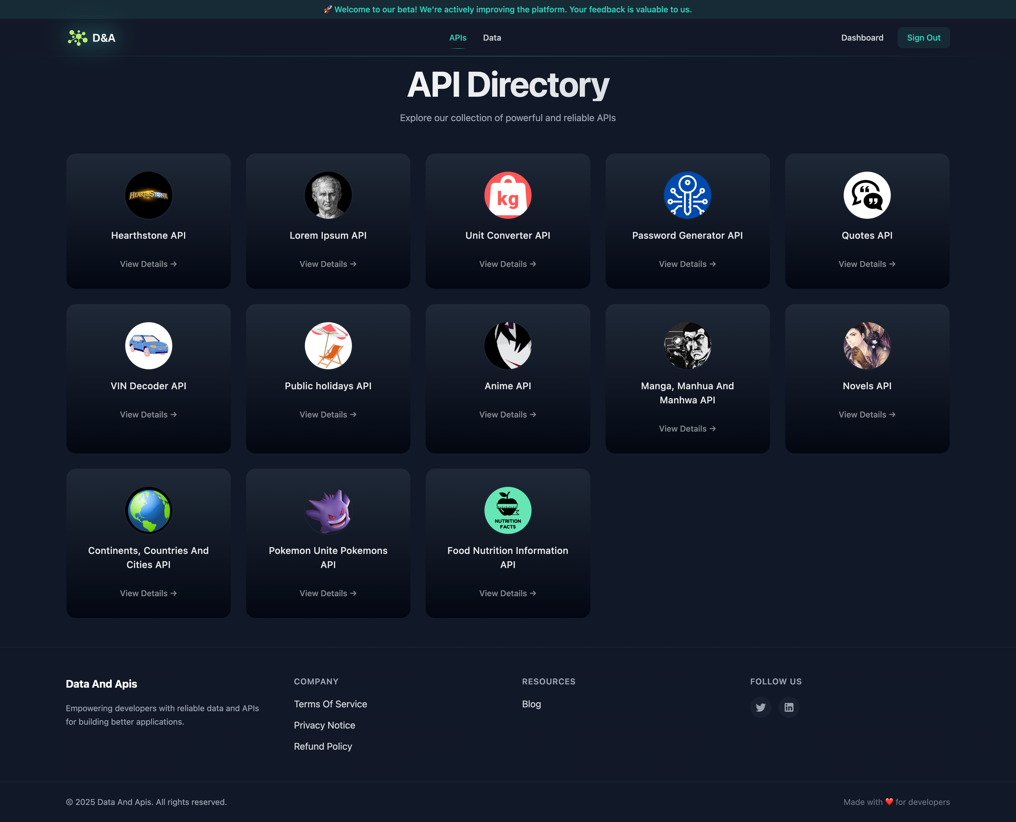 數據和API media 3