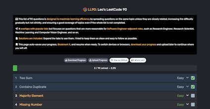 LL90: Leo's LeetCode 90 gallery image
