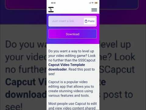 SSS Capcut video downloader gallery image