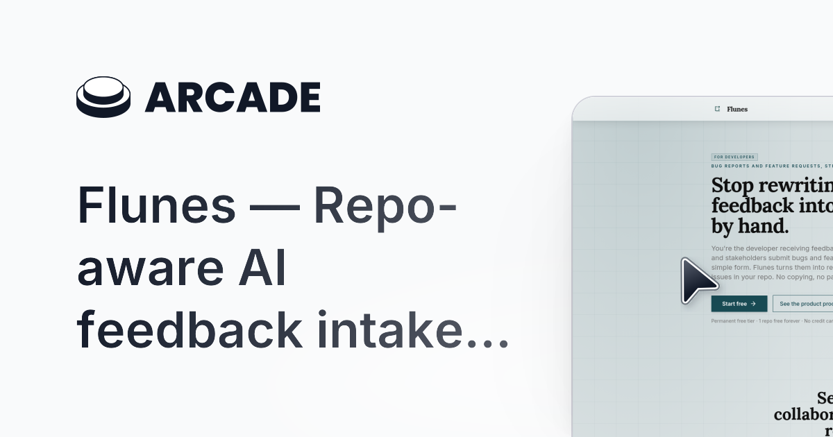 Flunes — Feedback intake for GitHub gallery image