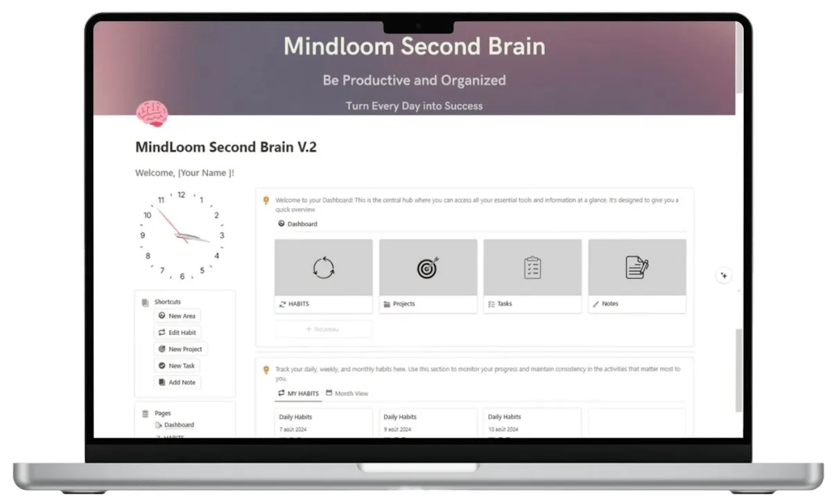 Second Brain Notion Template
