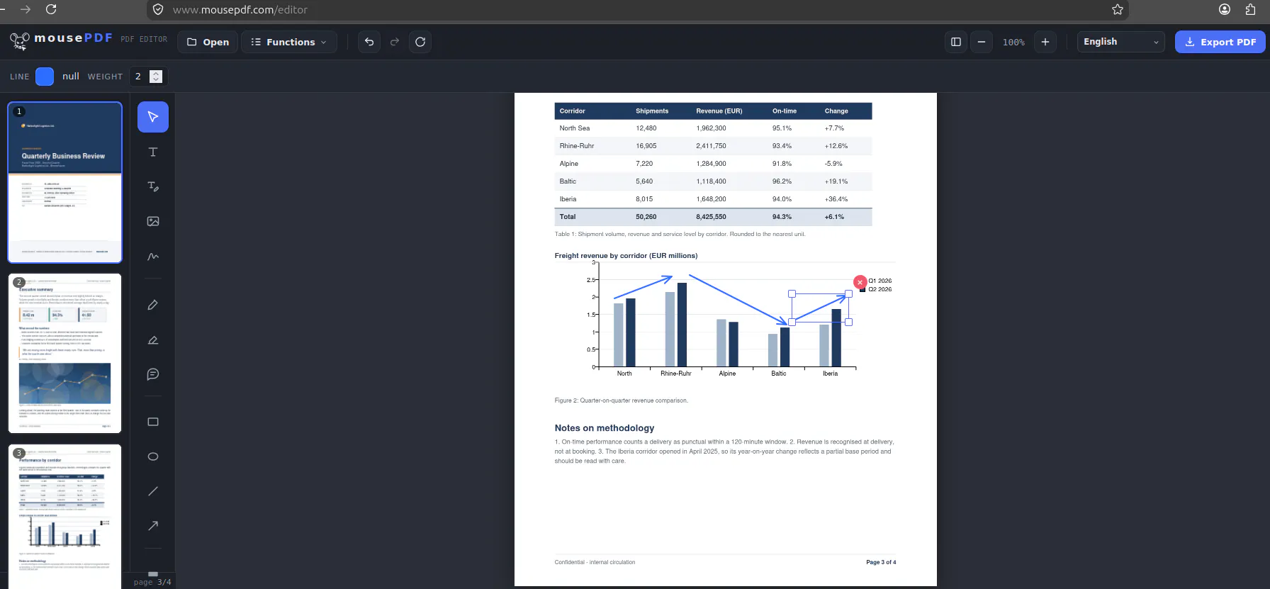 mousePDF - Free Online PDF Editor screenshot