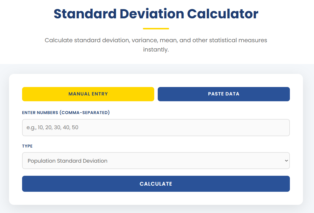Standard Deviation Calculator gallery image