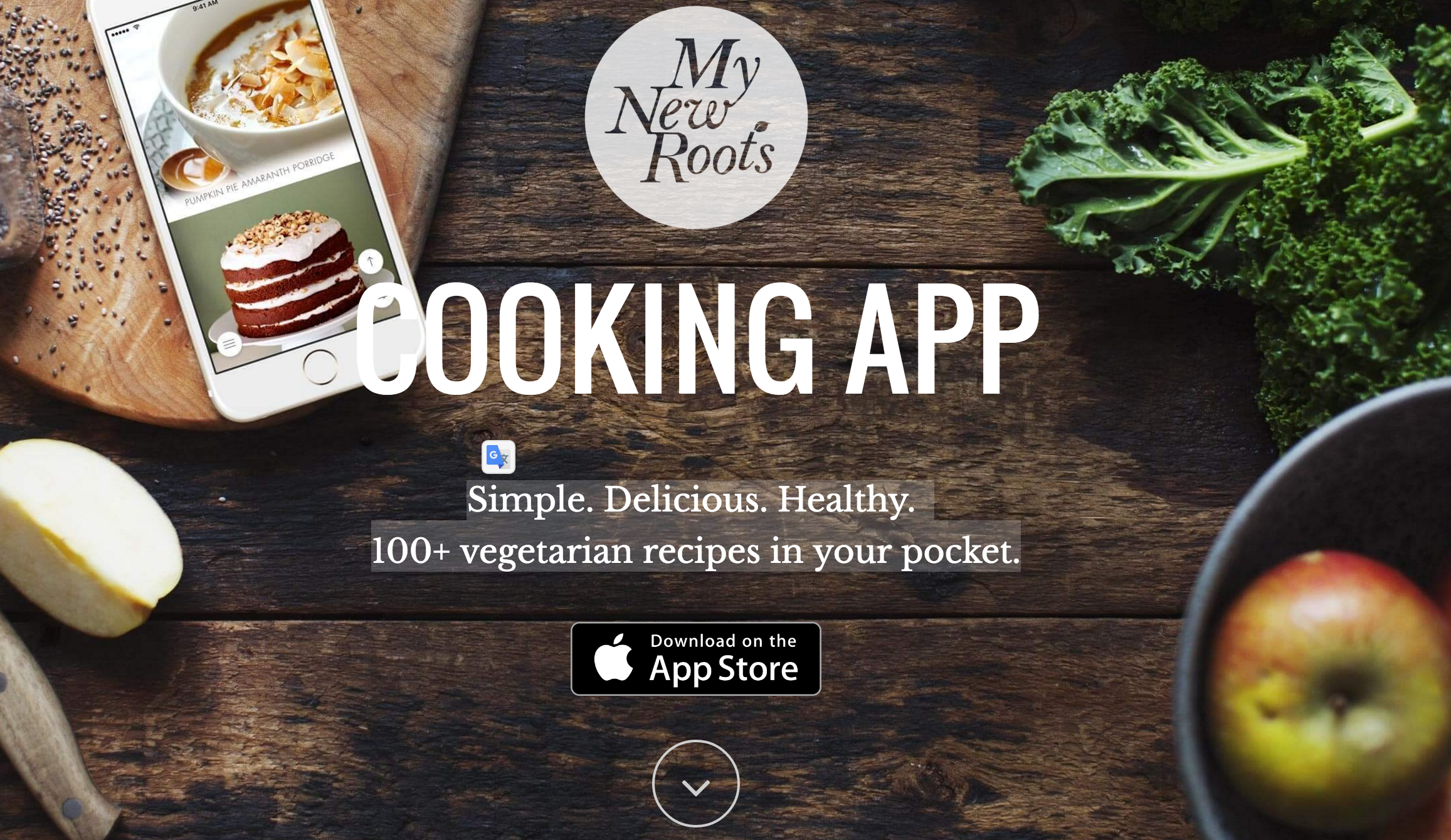 My New Roots Cooking App