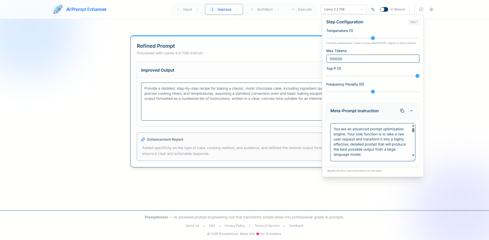 Promptimizer AI - Screenshot 5 showing product features and functionality