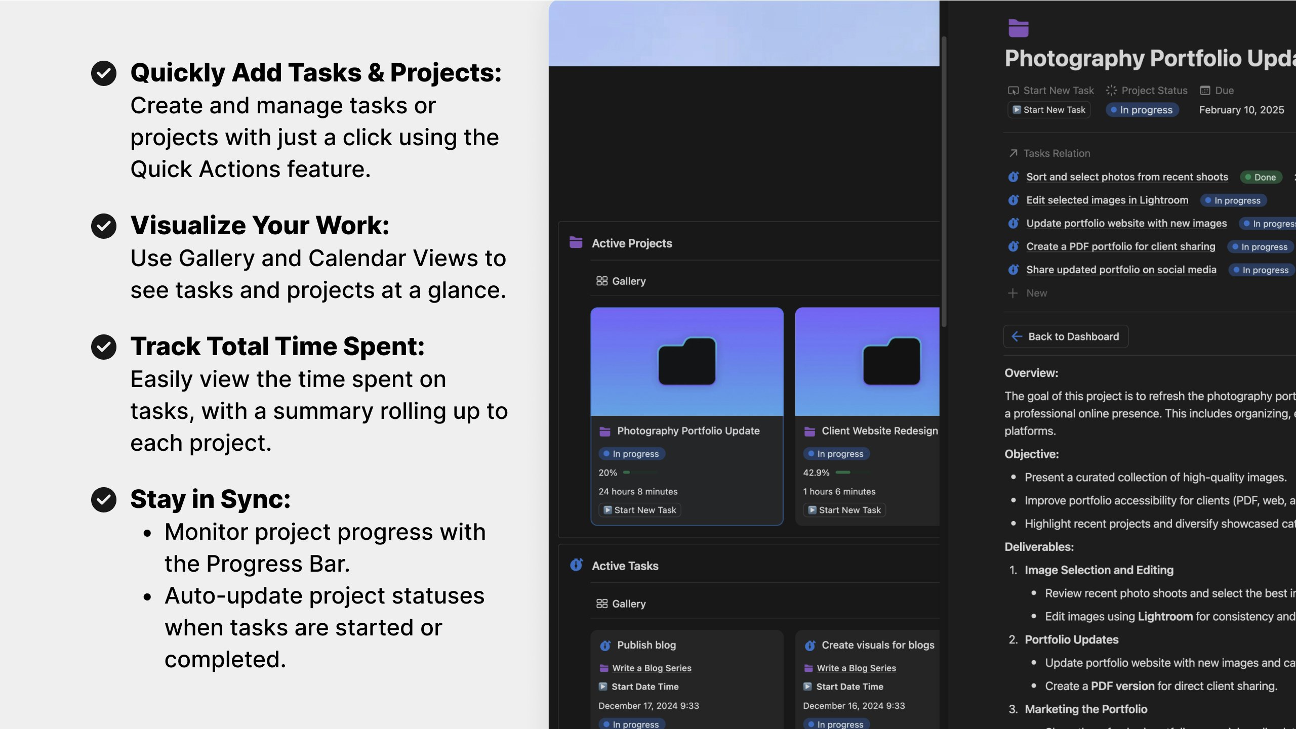 Notion Time Tracker ⏱ - Screenshot 3 preview
