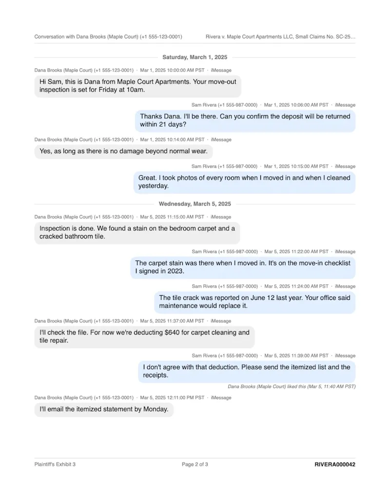 TextDocket screenshot 1