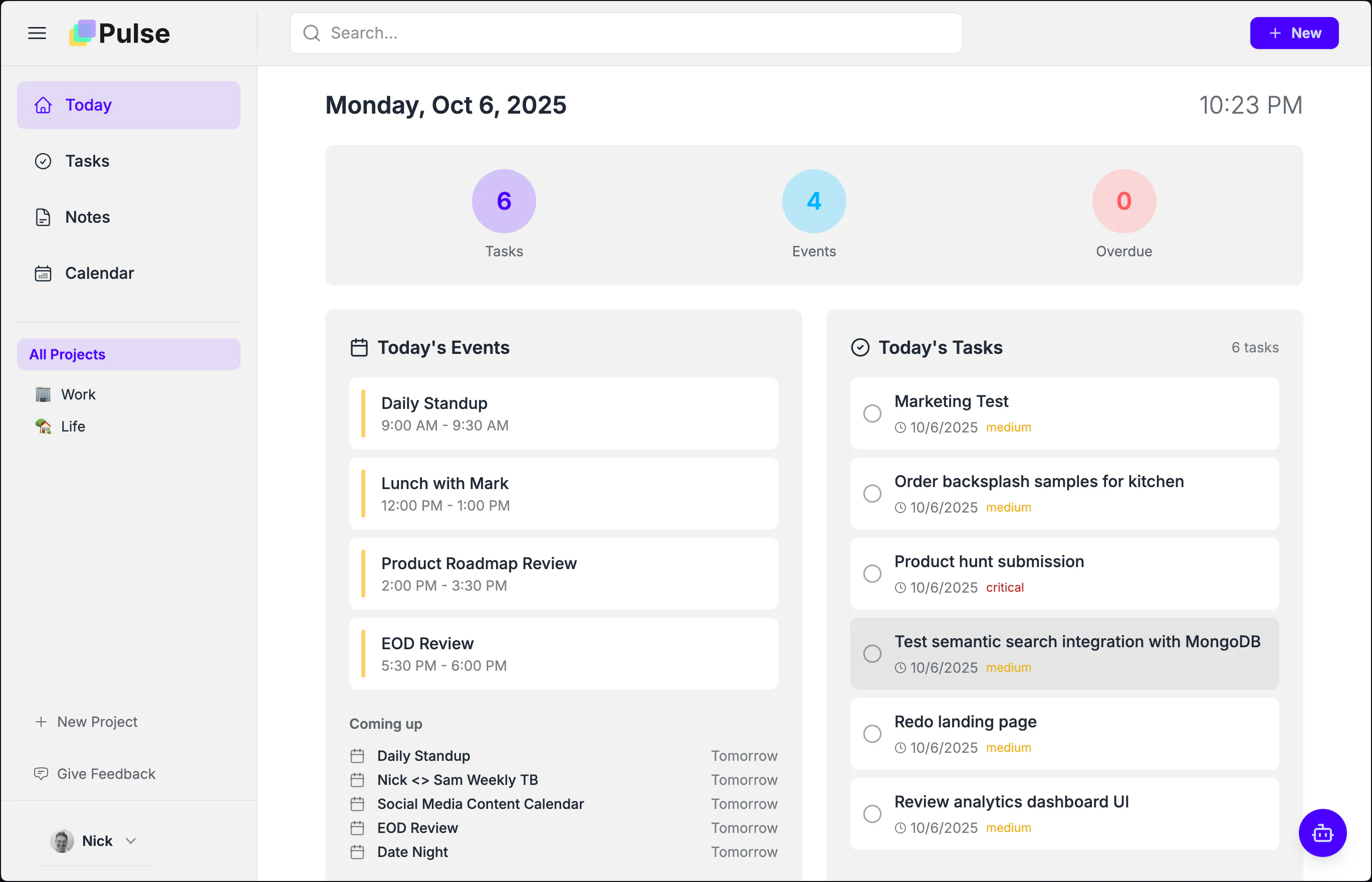 Pulse: AI powered tasks, notes, and calendar in one workspace | Product ...