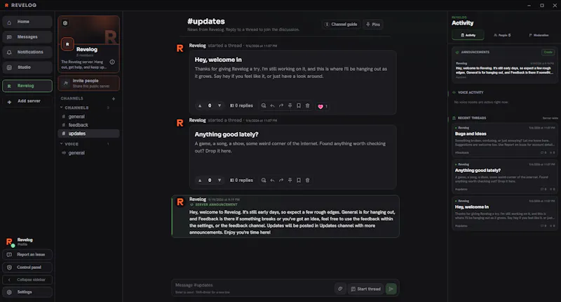 Revelog screenshot 2