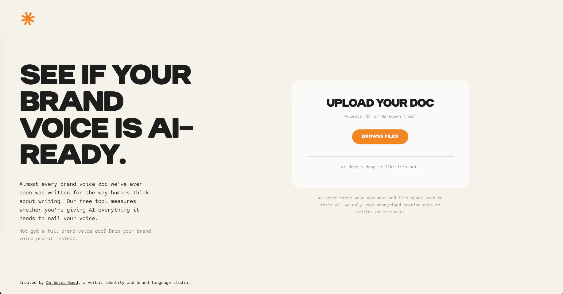 Free AI brand voice readiness tool gallery image