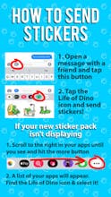Life of Dino Stickers for iMessage gallery image