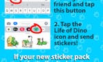 Life of Dino Stickers for iMessage image