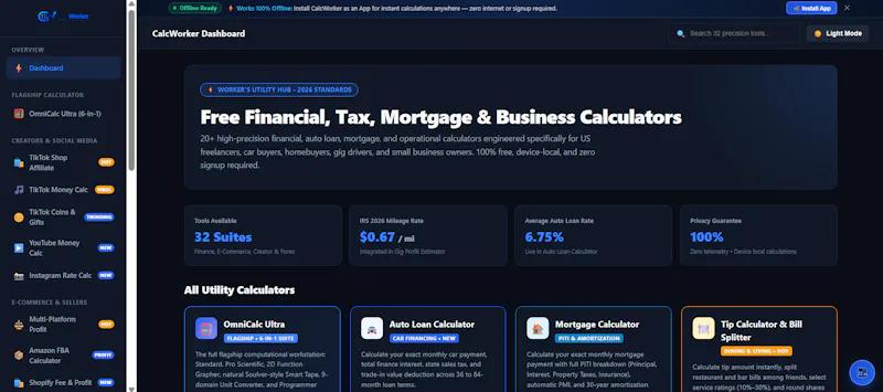 CalcWorker screenshot 1