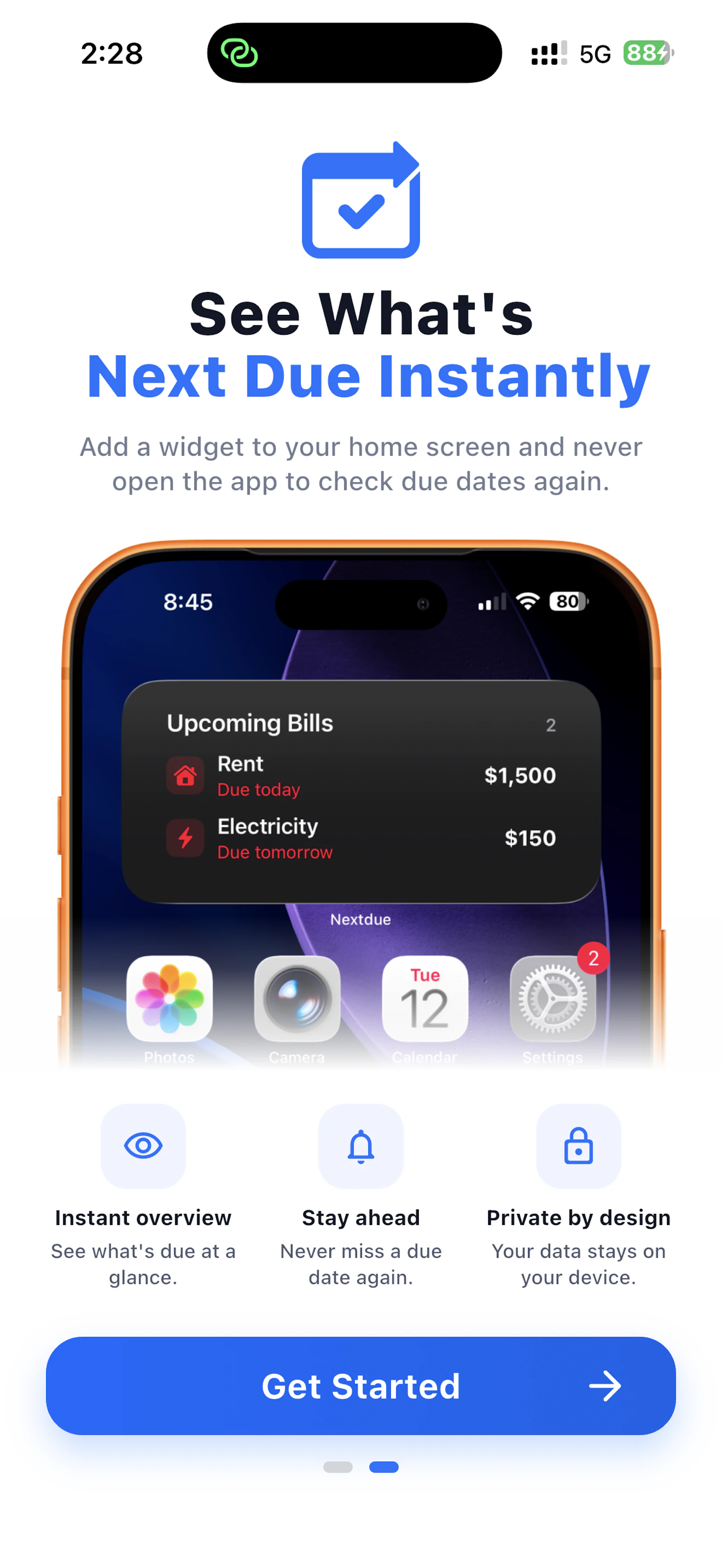 NextDue — Stay ahead of every bill screenshot 2