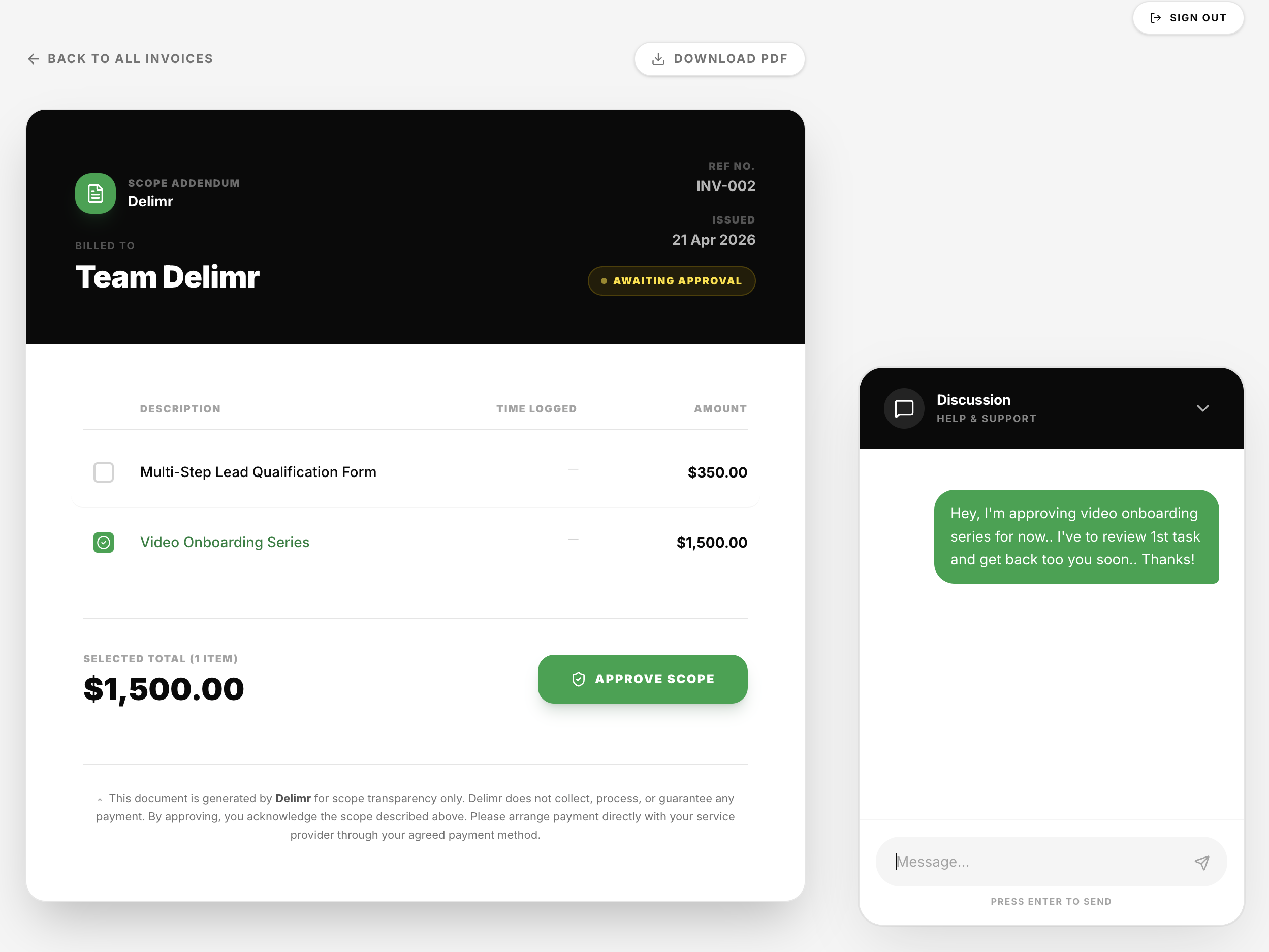 Delimr gallery image