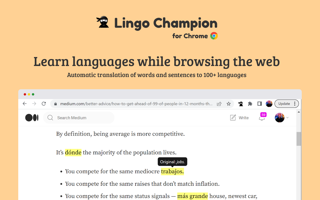 Media Juara Lingo - Belajar bahasa semasa melayari laman web 1