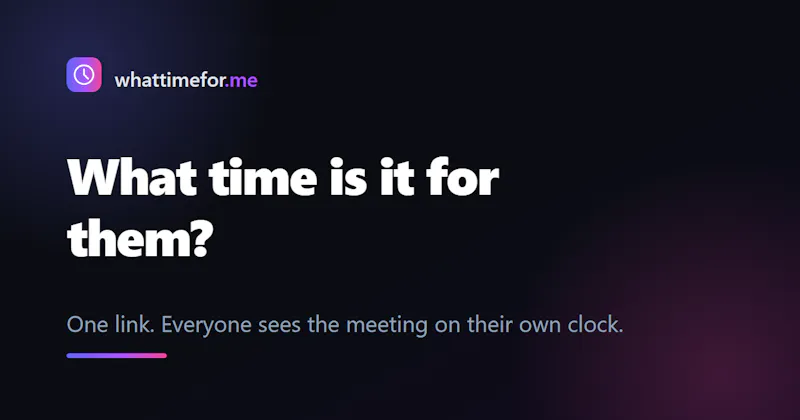whattimefor.me screenshot 1