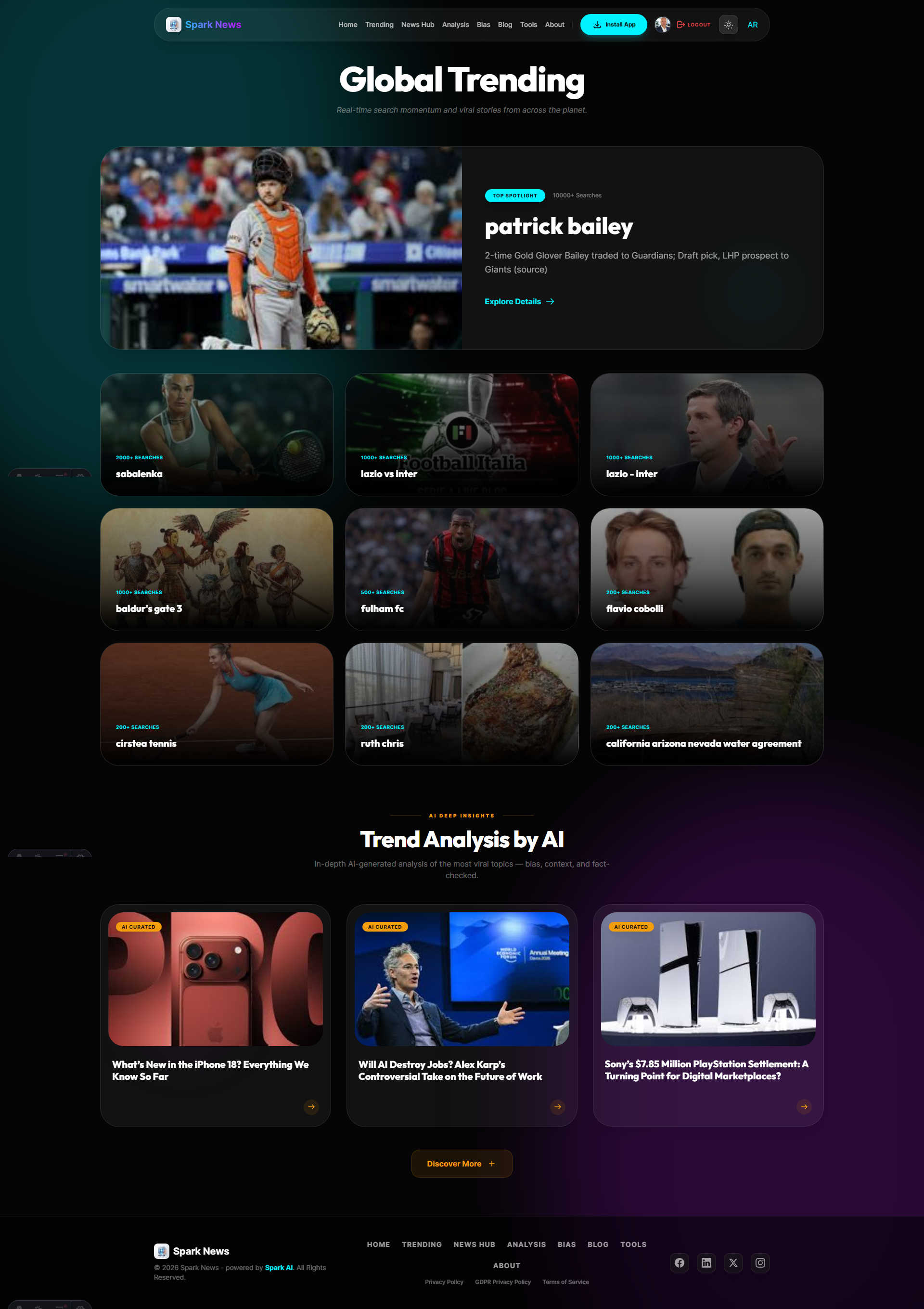 Spark News - AI Bias Checker gallery image