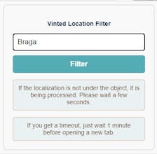 Vinted Filter by Location Extension gallery image