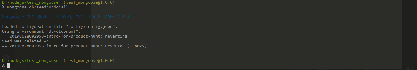 Mongoosejs CLI gallery image