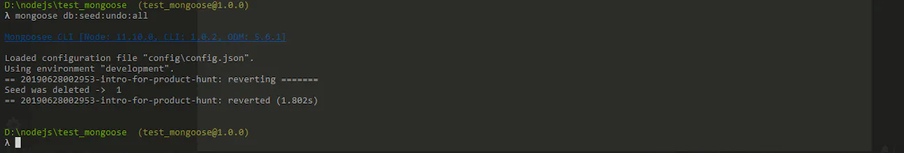 Mongoosejs CLI gallery image