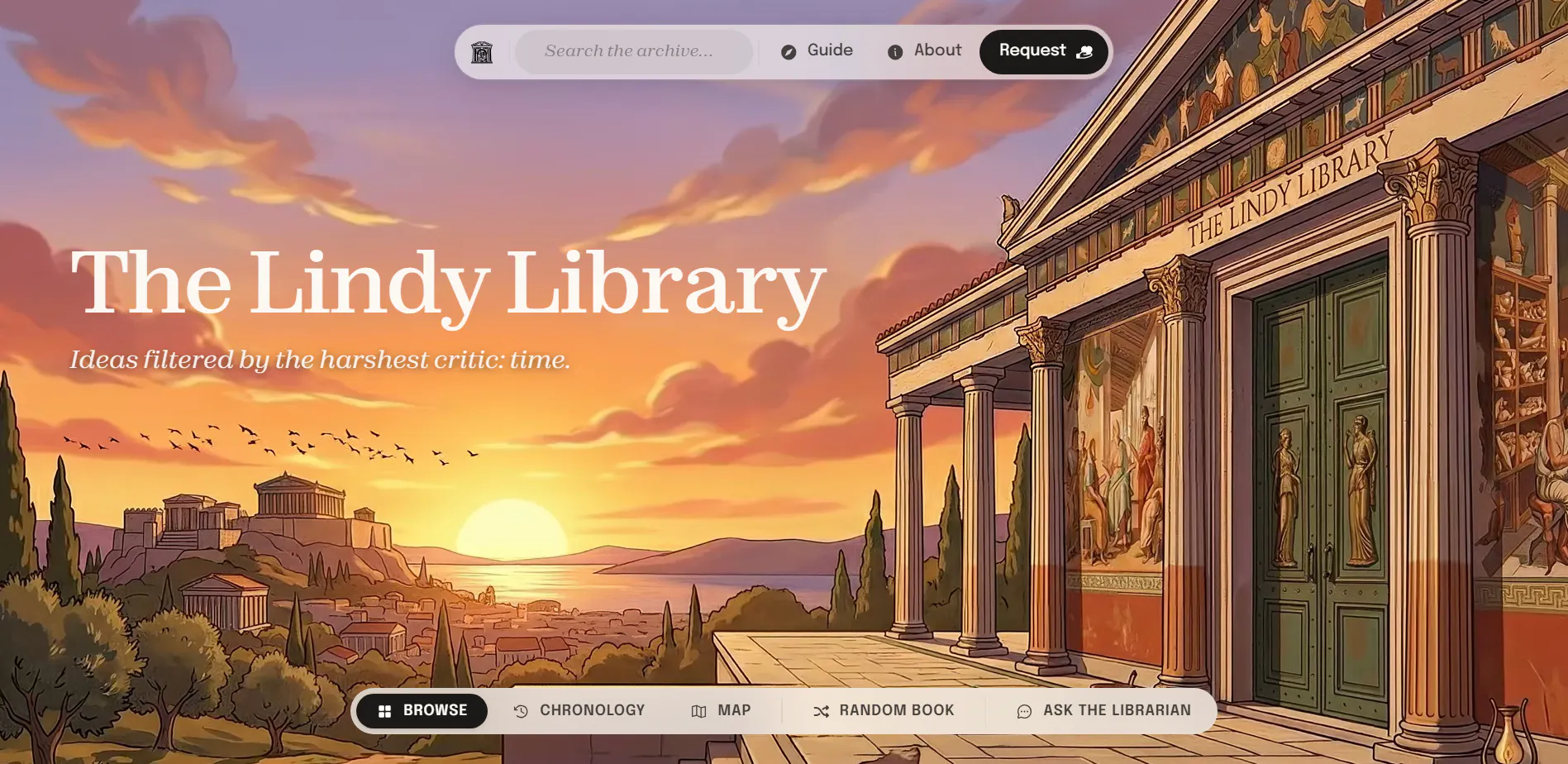 The Lindy Library product banner