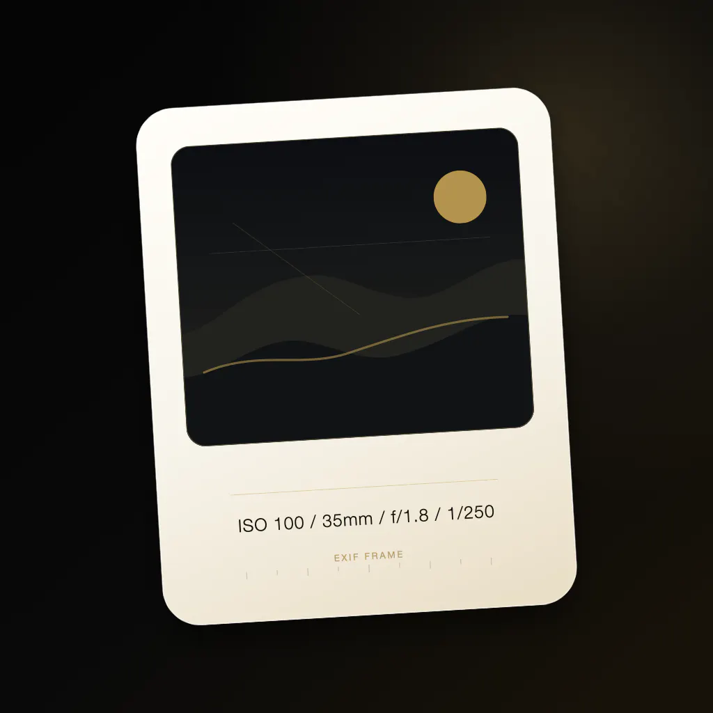 Framio — EXIF Photo Frames