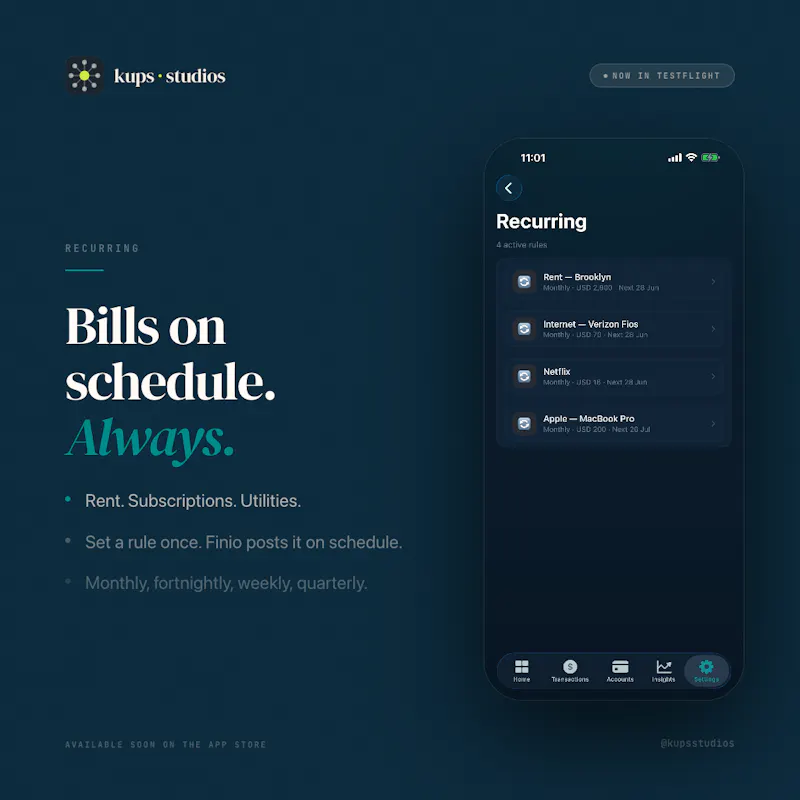 Finio: Personal Finance screenshot 4