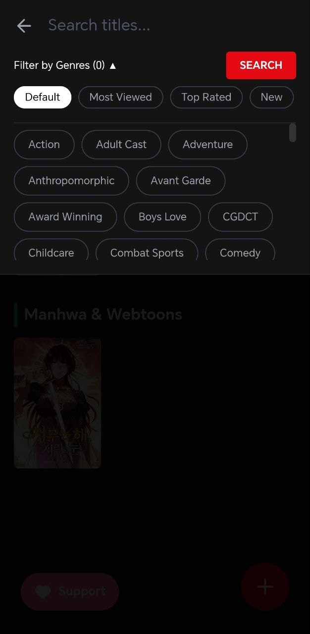 Manga/Webtoon/Manhwa Reader - Screenshot 2 showing product features and functionality