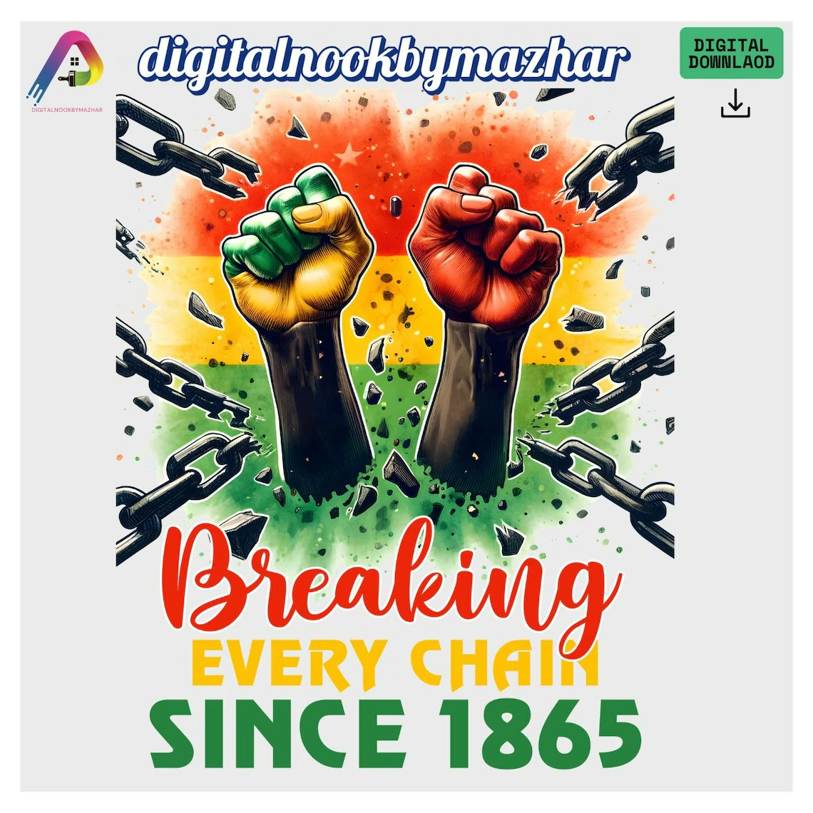 وسائط Juneteenth 1865 SVG حزمة - نحن تاريخ أسود 8
