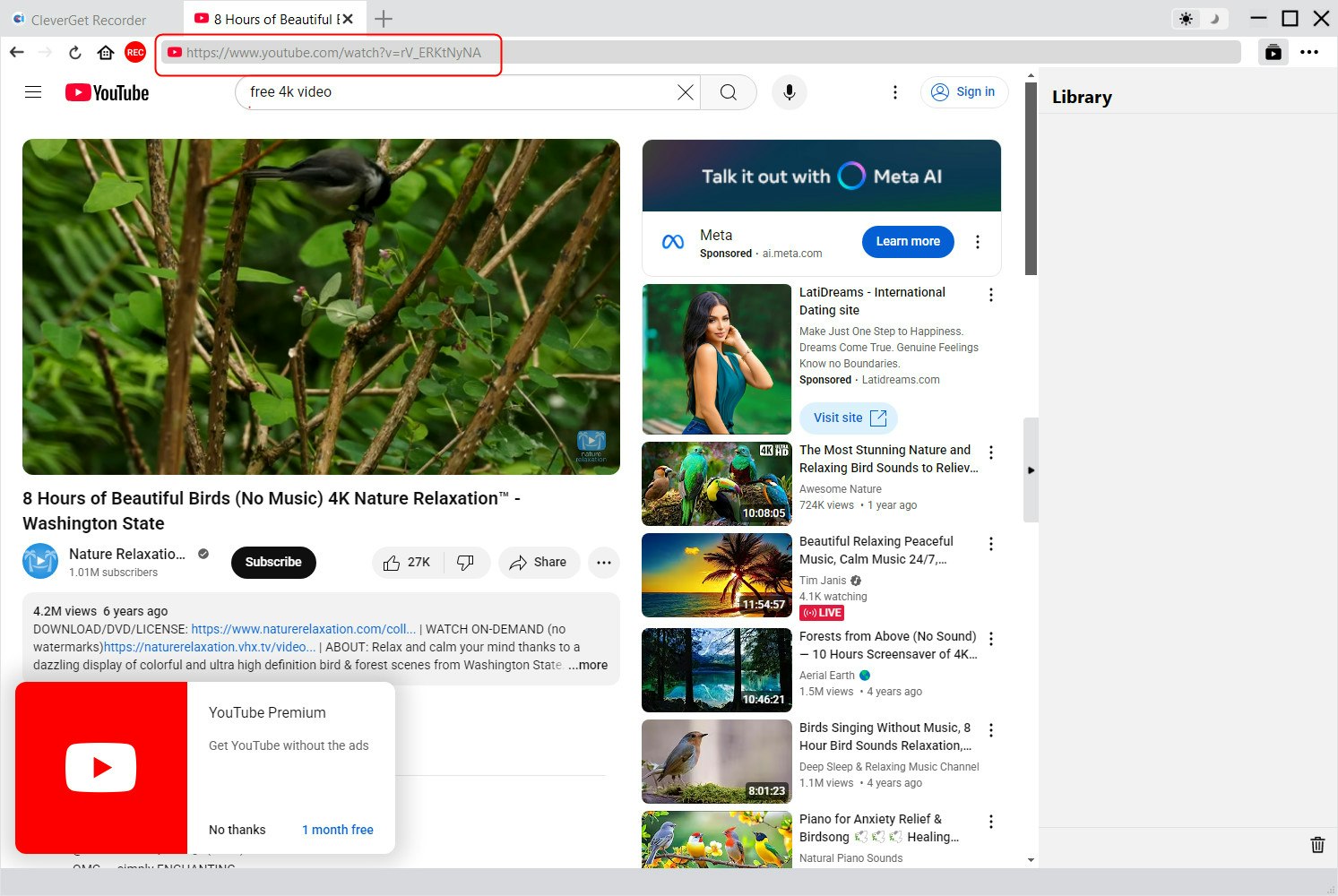 Registratore gratuito Cleverget - Registra video online fino alla qualità 4K gratuitamente media 4