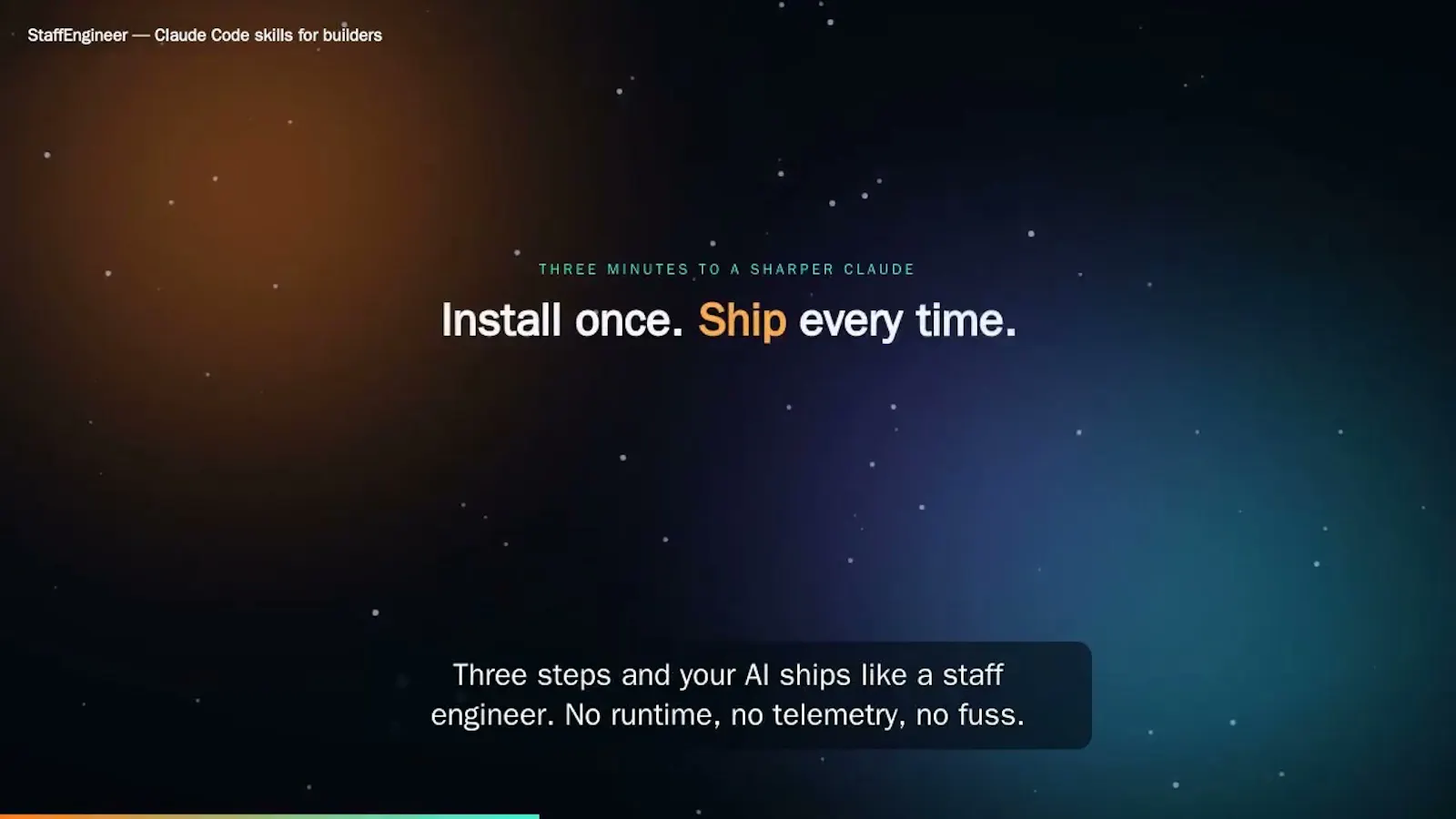 StaffEngineer screenshot 1 (video preview)