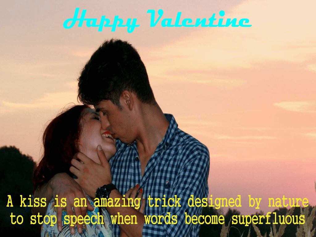 Valentine Romantic Couple Quotes Wallpaper gallery image