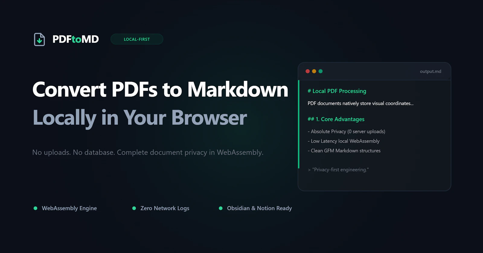 PDFtoMD screenshot 1