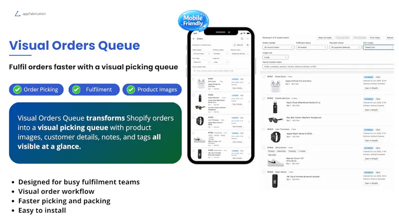 Visual Orders Queue for Shopify screenshot 1