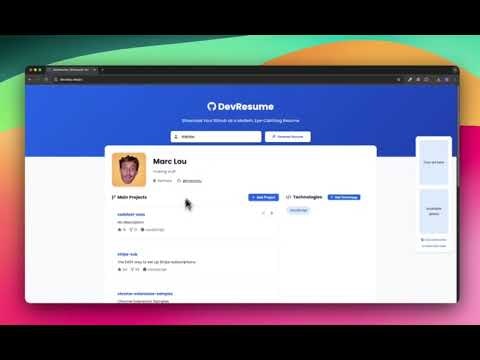 DevResume gallery image
