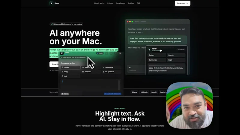 Hover for Mac screenshot 1 (video preview)