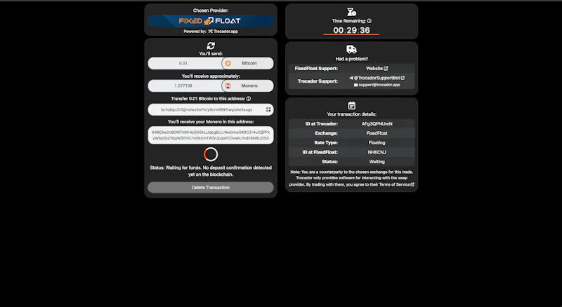 CryptoSwap screenshot 2