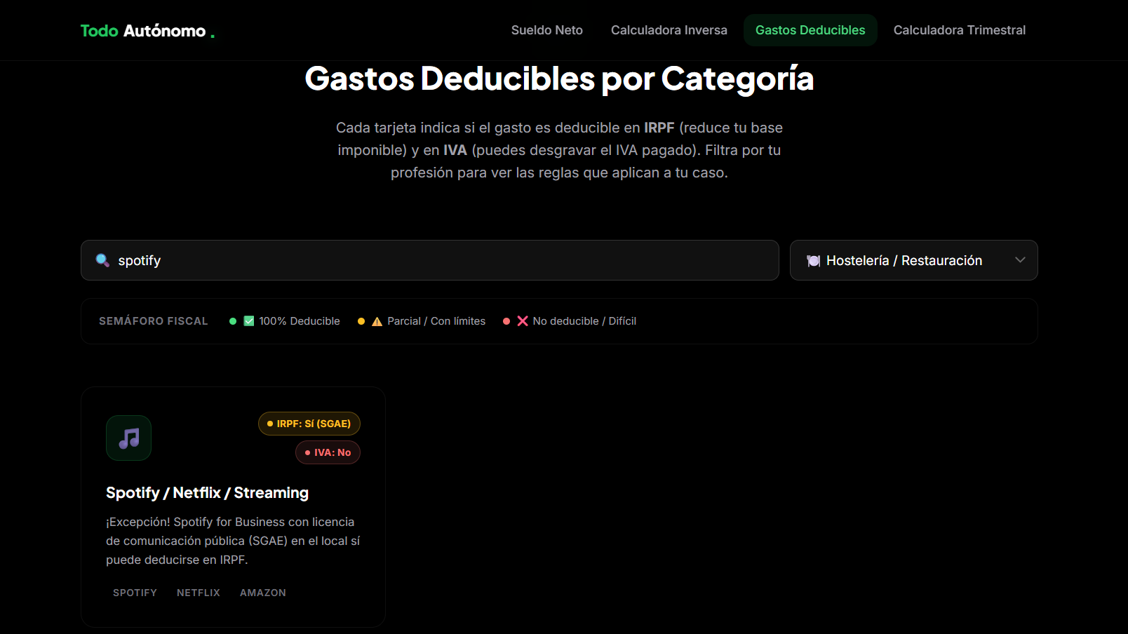 TodoAutónomo - Screenshot 5 showing product features and functionality