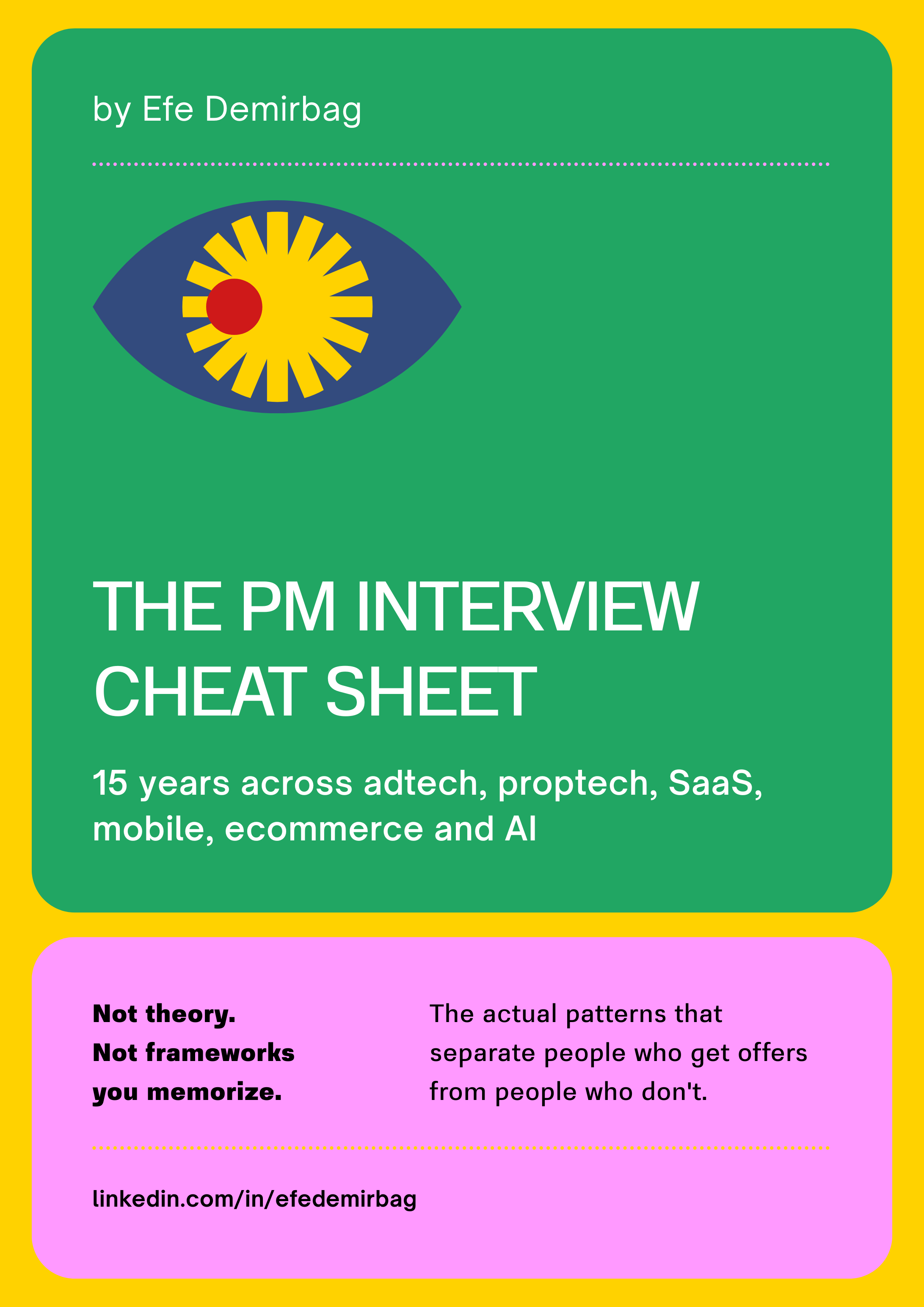 Product Manager Interview Cheat Sheet gallery image
